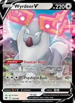 Pokémon-Karte Wyrdeer V 134/189