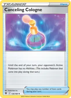Pokémon-Karte Canceling Cologne 136/189
