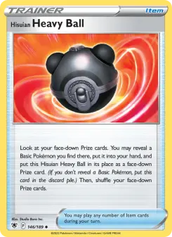 Pokémon-Karte Hisuian Heavy Ball 146/189