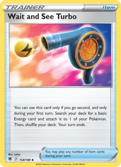 Pokémon-Karte Wait and See Turbo 158/189