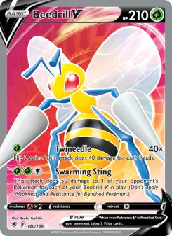 Pokémon-Karte Beedrill V 160/189