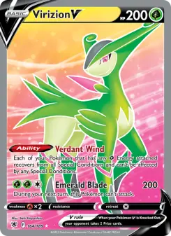 Pokémon-Karte Virizion V 164/189