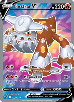 Pokémon-Karte Heatran V 165/189