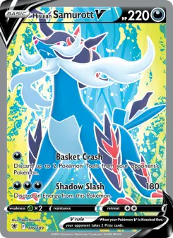 Pokémon-Karte Hisuian Samurott V 176/189