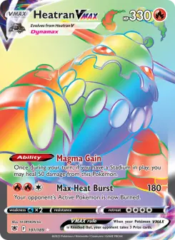 Pokémon-Karte Heatran VMAX 191/189