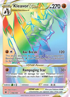 Pokémon-Karte Kleavor VSTAR 196/189
