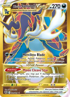 Pokémon-Karte Hisuian Samurott VSTAR 209/189