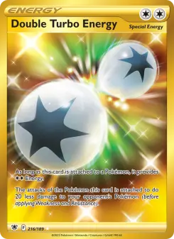 Pokémon-Karte Double Turbo Energy 216/189