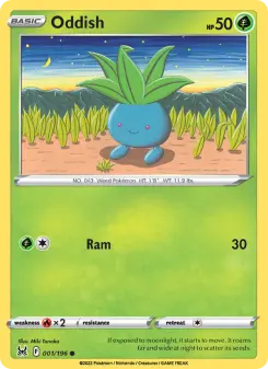 Pokémon-Karte Oddish 001/196