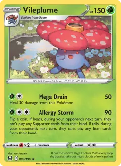 Pokémon-Karte Vileplume 003/196
