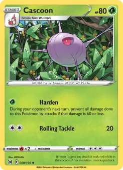 Pokémon-Karte Cascoon 009/196
