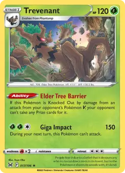 Pokémon-Karte Trevenant 017/196
