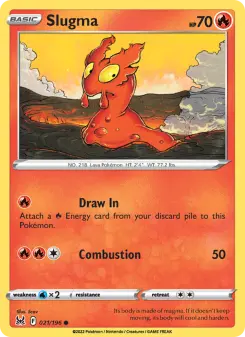 Pokémon-Karte Slugma 021/196