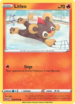 Pokémon-Karte Litleo 028/196