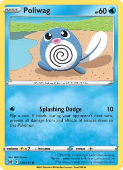 Pokémon-Karte Poliwag 030/196