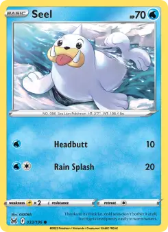 Pokémon-Karte Seel 033/196