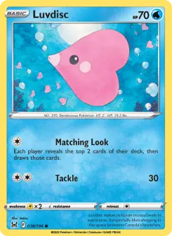 Pokémon-Karte Luvdisc 038/196