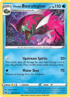 Pokémon-Karte Hisuian Basculegion 045/196