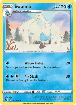 Pokémon-Karte Swanna 047/196