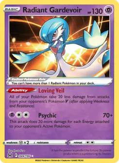 Pokémon-Karte Radiant Gardevoir 069/196