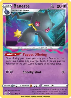 Pokémon-Karte Banette 073/196