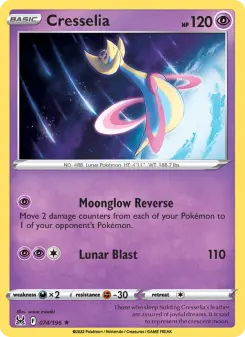 Pokémon-Karte Cresselia 074/196
