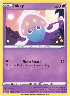 Pokémon-Karte Inkay 077/196