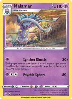 Pokémon-Karte Malamar 078/196