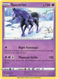 Pokémon-Karte Spectrier 081/196