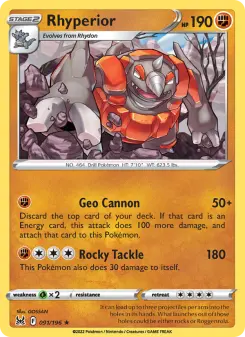 Pokémon-Karte Rhyperior 091/196