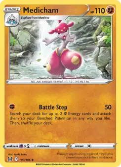 Pokémon-Karte Medicham 100/196