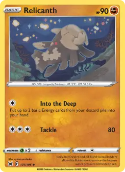 Pokémon-Karte Relicanth 101/196