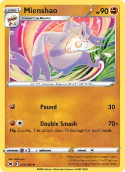 Pokémon-Karte Mienshao 104/196