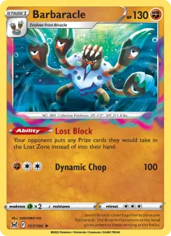 Pokémon-Karte Barbaracle 107/196