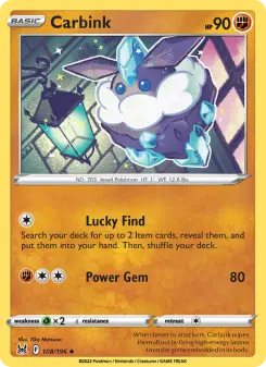 Pokémon-Karte Carbink 108/196