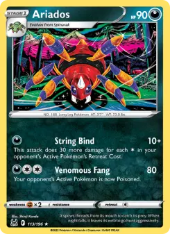 Pokémon-Karte Ariados 113/196