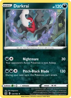 Pokémon-Karte Darkrai 120/196