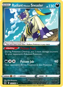 Pokémon-Karte Radiant Hisuian Sneasler 123/196