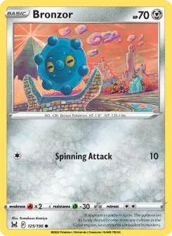 Pokémon-Karte Bronzor 125/196