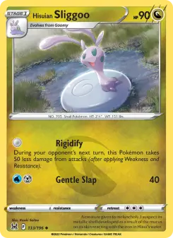 Pokémon-Karte Hisuian Sliggoo 133/196