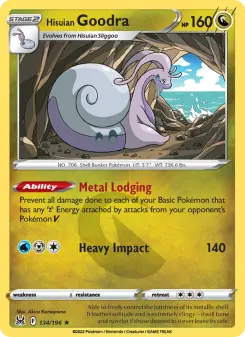 Pokémon-Karte Hisuian Goodra 134/196