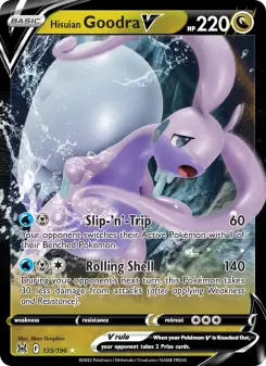 Pokémon-Karte Hisuian Goodra V 135/196
