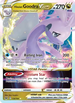Pokémon-Karte Hisuian Goodra VSTAR 136/196