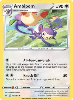 Pokémon-Karte Ambipom 145/196