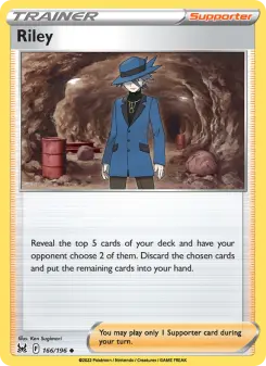 Pokémon-Karte Riley 166/196