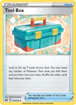 Pokémon-Karte Tool Box 168/196