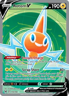 Pokémon-Karte Rotom V 176/196