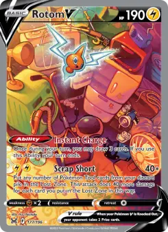 Pokémon-Karte Rotom V 177/196