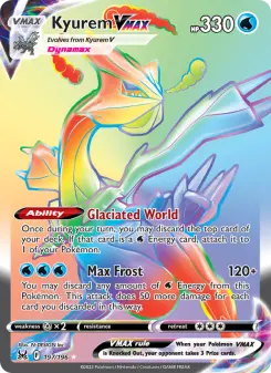 Pokémon-Karte Kyurem VMAX 197/196