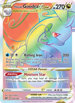 Pokémon-Karte Hisuian Goodra VSTAR 202/196